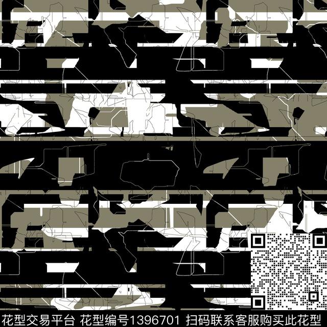 几何男装满版花大牌风传统印花华亿平台下载（图片编号: 1396701） - 瓦栏（Walan）