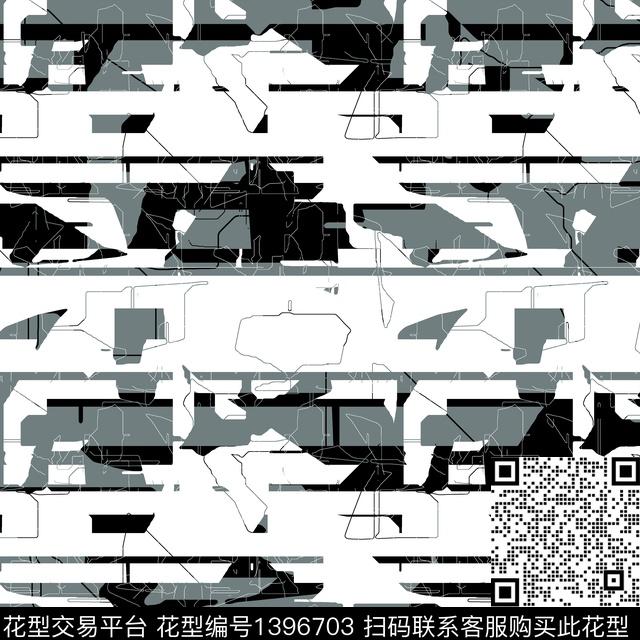 几何男装满版花大牌风传统印花华亿平台下载（图片编号: 1396703） - 瓦栏（Walan）