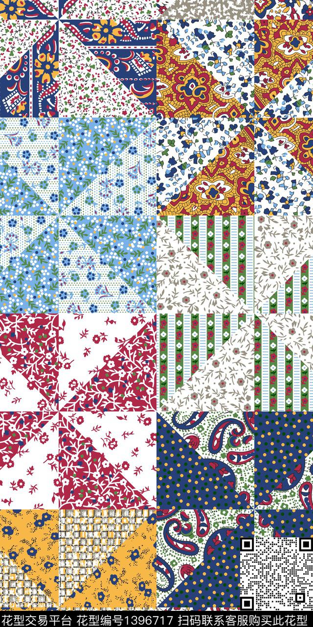 女装民族风小碎花数码印花华亿平台下载（图片编号: 1396717） - 瓦栏（Walan）