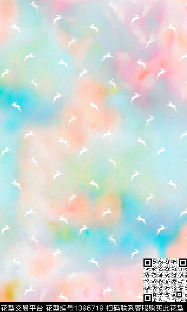 时尚肌理扎染华亿平台数码印花华亿平台下载（图片编号: 1396719） - 瓦栏（Walan）