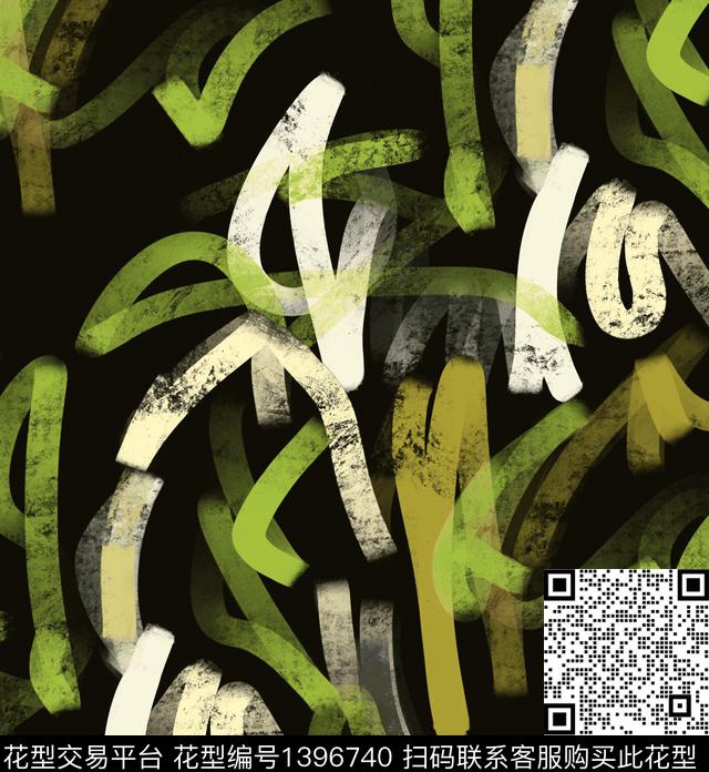 大牌走秀2021新品笔触数码印花华亿平台下载（图片编号: 1396740） - 瓦栏（Walan）