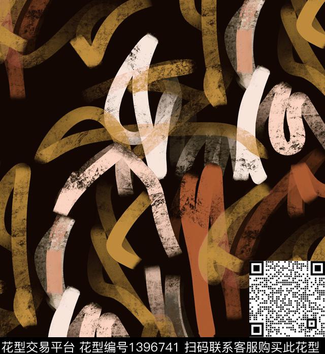 大牌走秀2021新品笔触数码印花华亿平台下载（图片编号: 1396741） - 瓦栏（Walan）