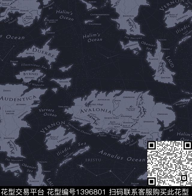 地图字母夹克印花数码印花华亿平台下载（图片编号: 1396801） - 瓦栏（Walan）