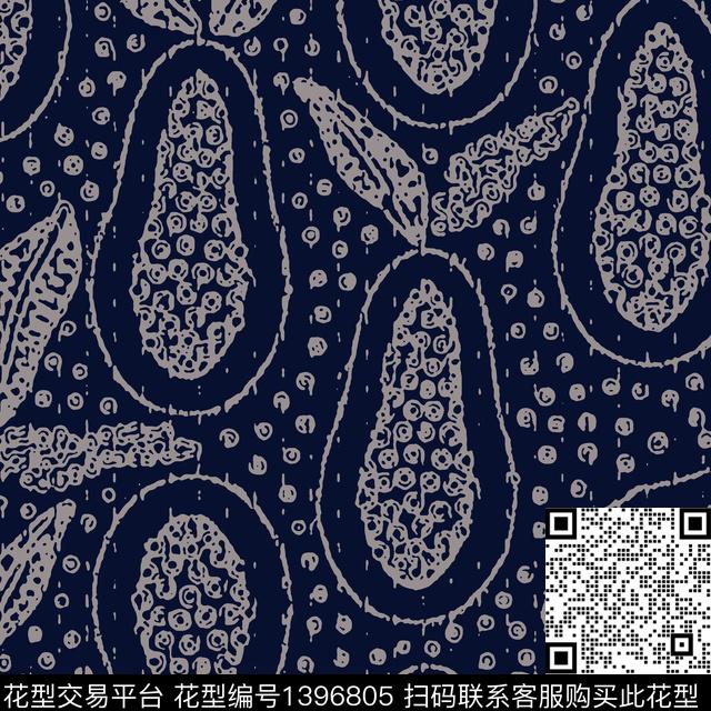 几何菱形男装传统印花华亿平台下载（图片编号: 1396805） - 瓦栏（Walan）