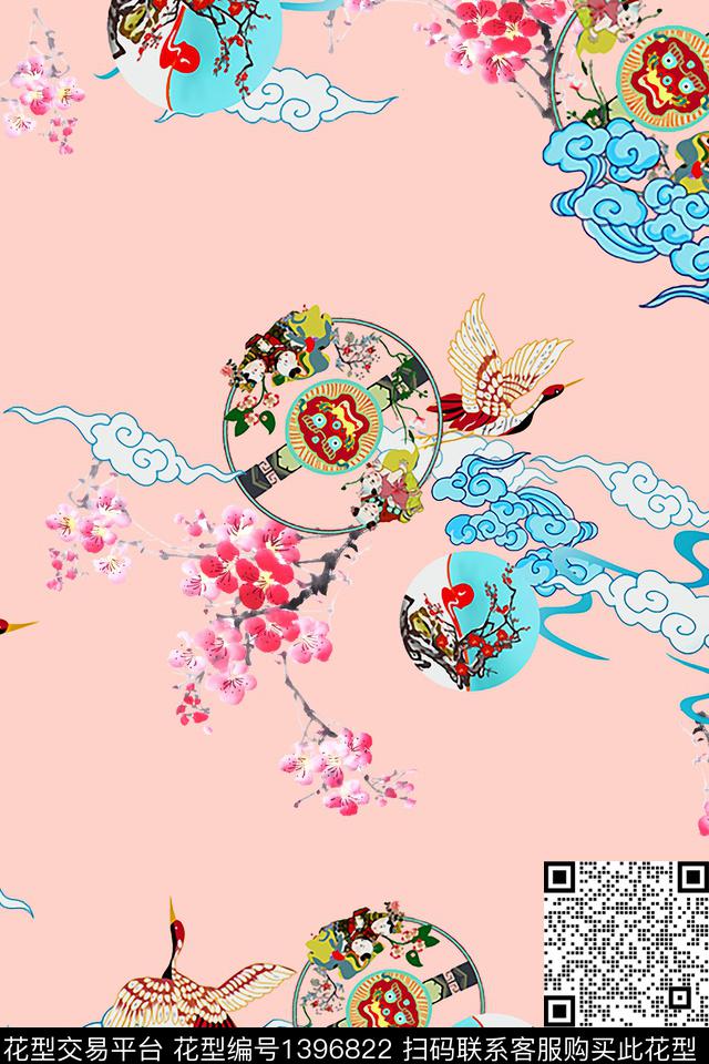 民族风香云纱传统华亿平台传统印花华亿平台下载（图片编号: 1396822） - 瓦栏（Walan）