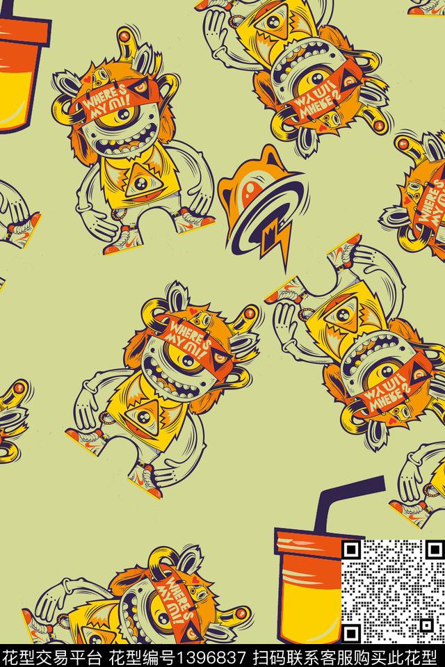 动漫杯子创意数码印花华亿平台下载（图片编号: 1396837） - 瓦栏（Walan）