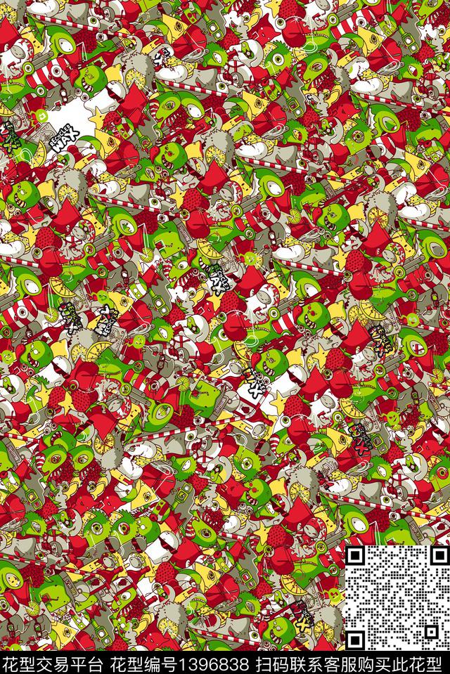 创意密集数码印花华亿平台下载（图片编号: 1396838） - 瓦栏（Walan）