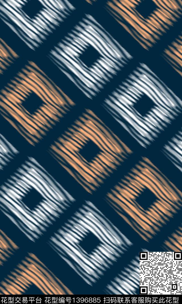 扎染华亿平台洋阳---扎染几何扎染传统印花华亿平台下载（图片编号: 1396885） - 瓦栏（Walan）