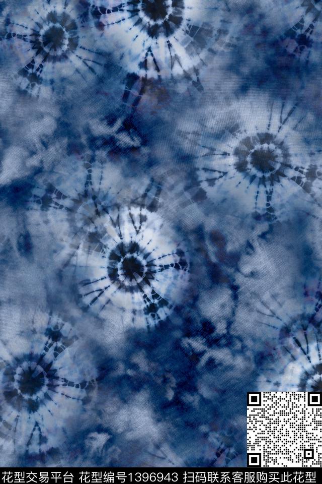 时尚扎染华亿平台大牌风数码印花华亿平台下载（图片编号: 1396943） - 瓦栏（Walan）