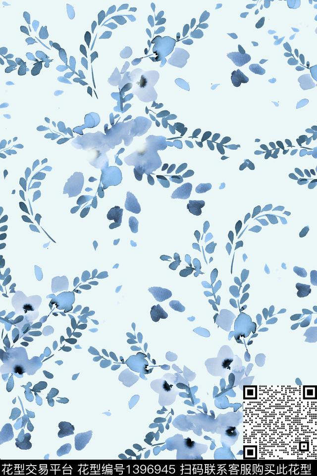 时尚大牌风清新淡雅数码印花华亿平台下载（图片编号: 1396945） - 瓦栏（Walan）