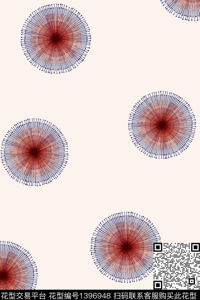几何时尚大牌风数码印花华亿平台下载（图片编号: 1396948） - 瓦栏（Walan）