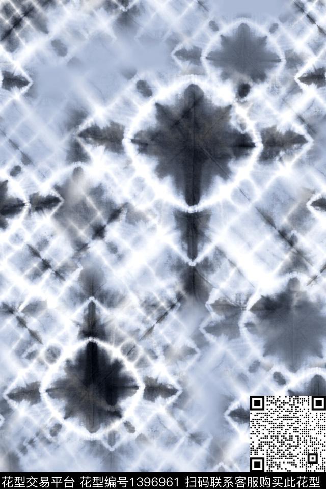 时尚扎染华亿平台大牌风数码印花华亿平台下载（图片编号: 1396961） - 瓦栏（Walan）