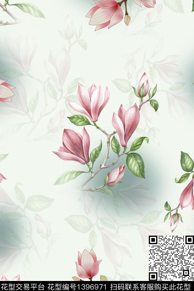 女装花卉中国风数码印花华亿平台下载（图片编号: 1396971） - 瓦栏（Walan）