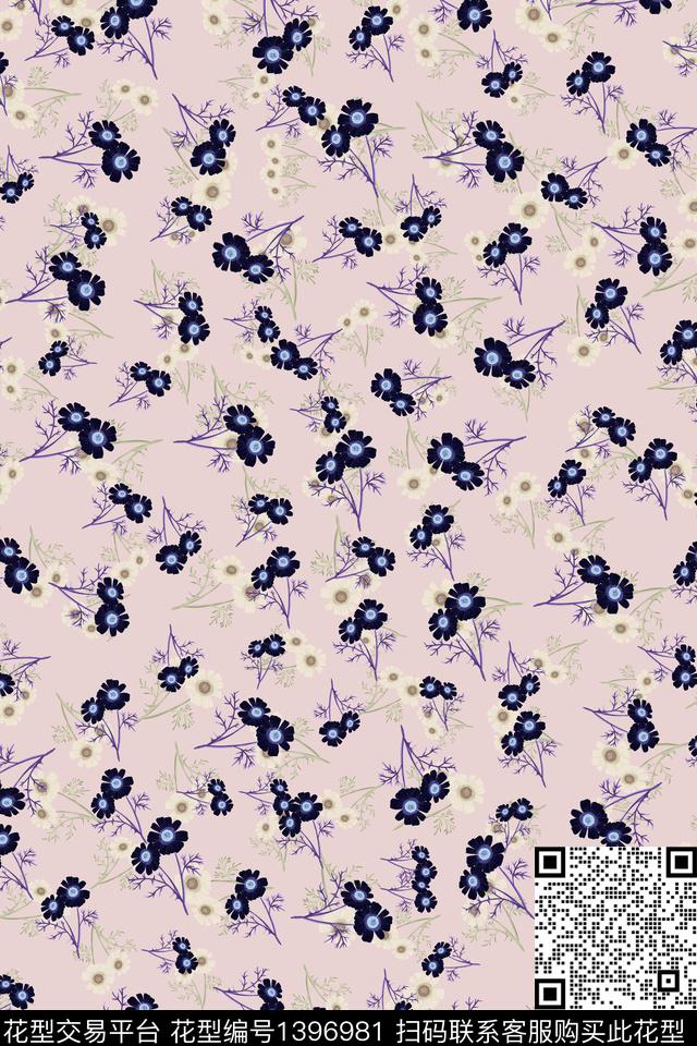 连衣裙女装小碎花数码印花华亿平台下载（图片编号: 1396981） - 瓦栏（Walan）