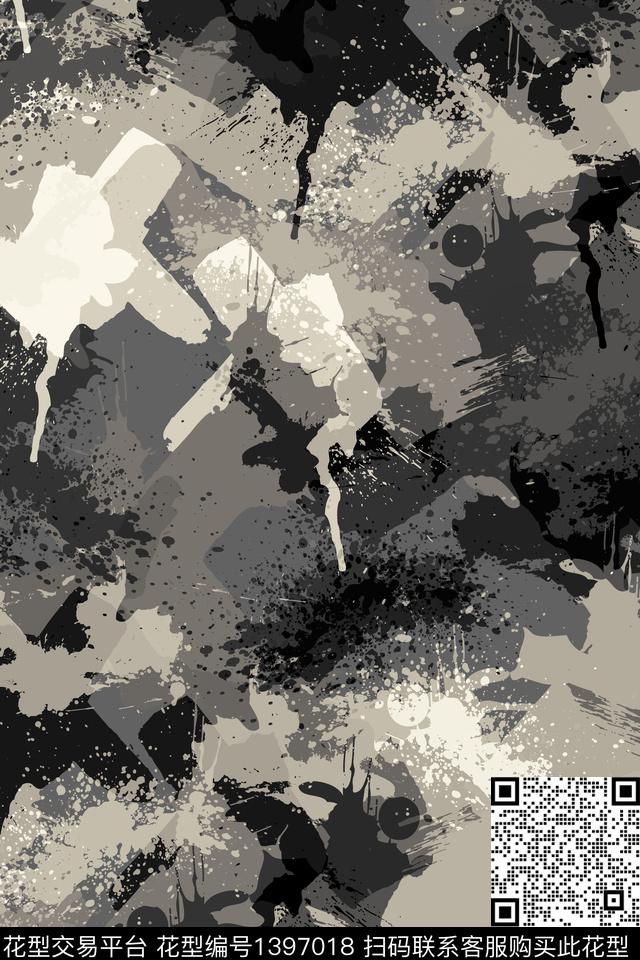 抽象男装家居服户外传统印花华亿平台下载（图片编号: 1397018） - 瓦栏（Walan）