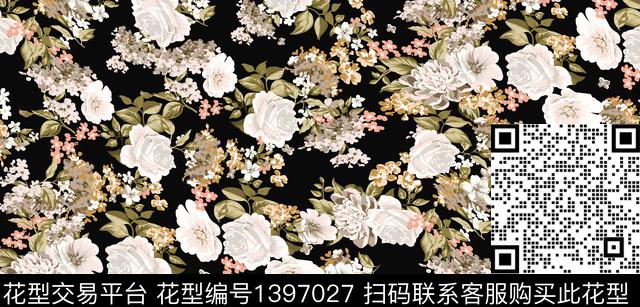 数码华亿平台绿植树叶女装数码印花华亿平台下载（图片编号: 1397027） - 瓦栏（Walan）