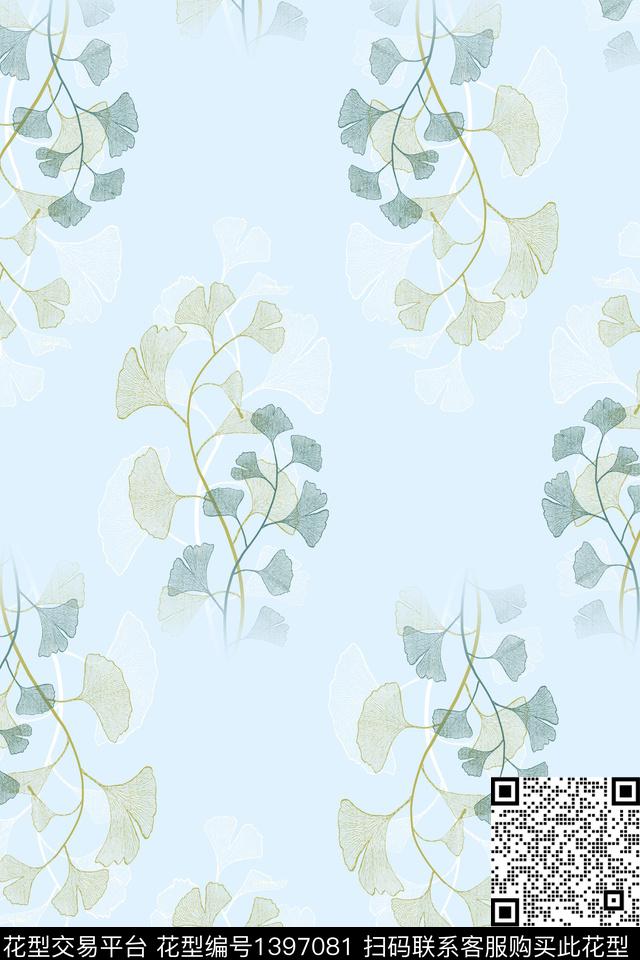 数码华亿平台花卉大牌风数码印花华亿平台下载（图片编号: 1397081） - 瓦栏（Walan）