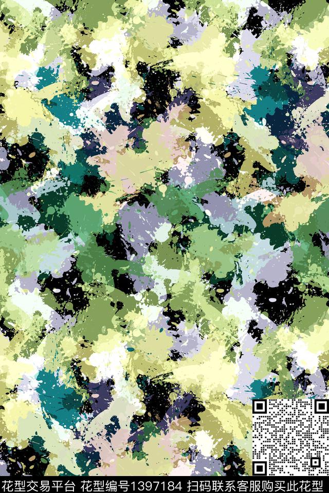 抽象男装家居服户外传统印花华亿平台下载（图片编号: 1397184） - 瓦栏（Walan）