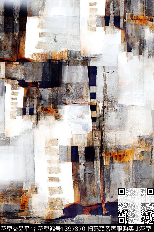 时尚肌理抽象数码印花华亿平台下载（图片编号: 1397370） - 瓦栏（Walan）
