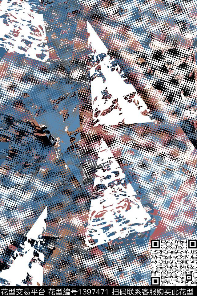 抽象男装家居服户外传统印花华亿平台下载（图片编号: 1397471） - 瓦栏（Walan）