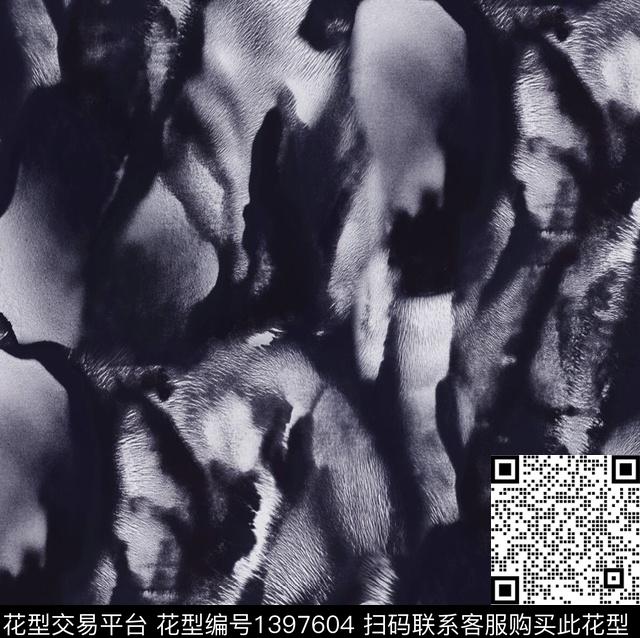 渐变黑白华亿平台扎染华亿平台数码印花华亿平台下载（图片编号: 1397604） - 瓦栏（Walan）