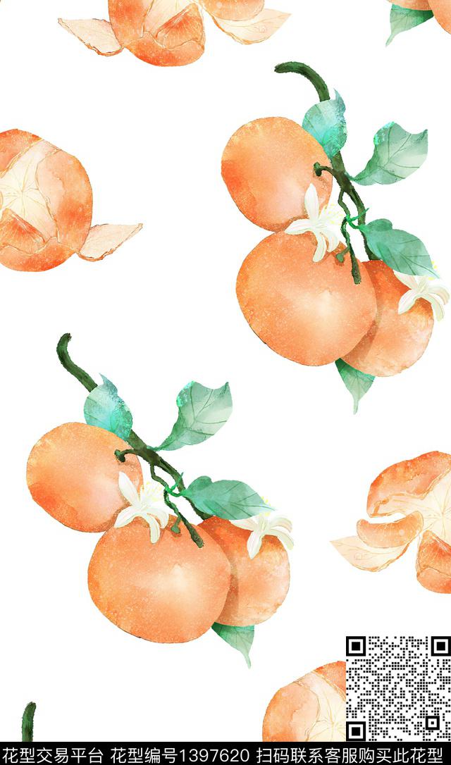 数码华亿平台花卉手绘数码印花华亿平台下载（图片编号: 1397620） - 瓦栏（Walan）