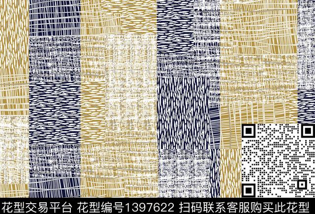 几何数码华亿平台格子数码印花华亿平台下载（图片编号: 1397622） - 瓦栏（Walan）