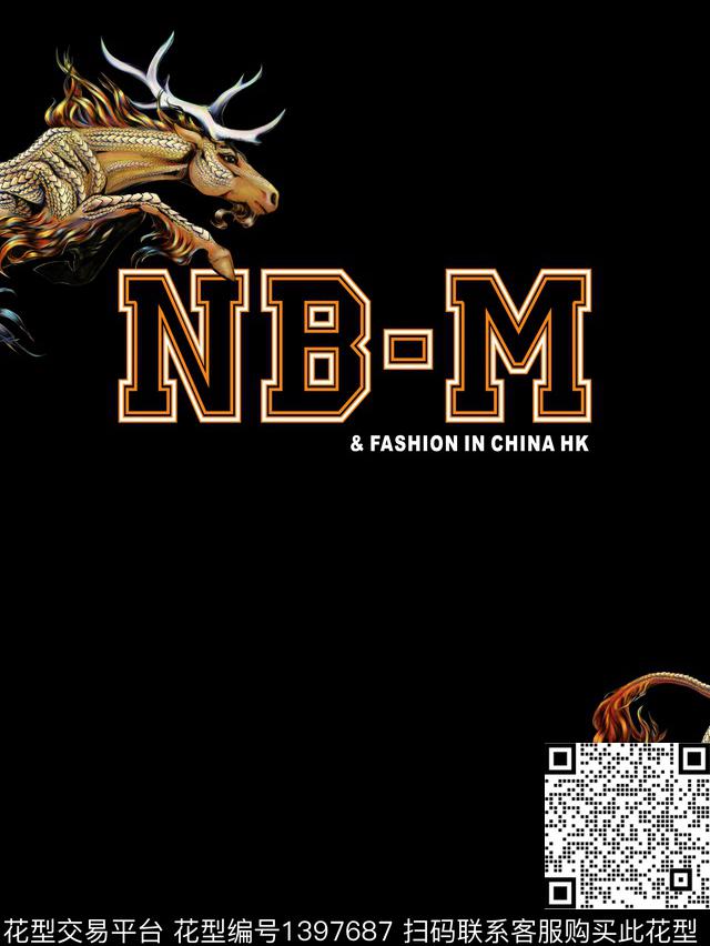 几何字母大牌风传统印花华亿平台下载（图片编号: 1397687） - 瓦栏（Walan）