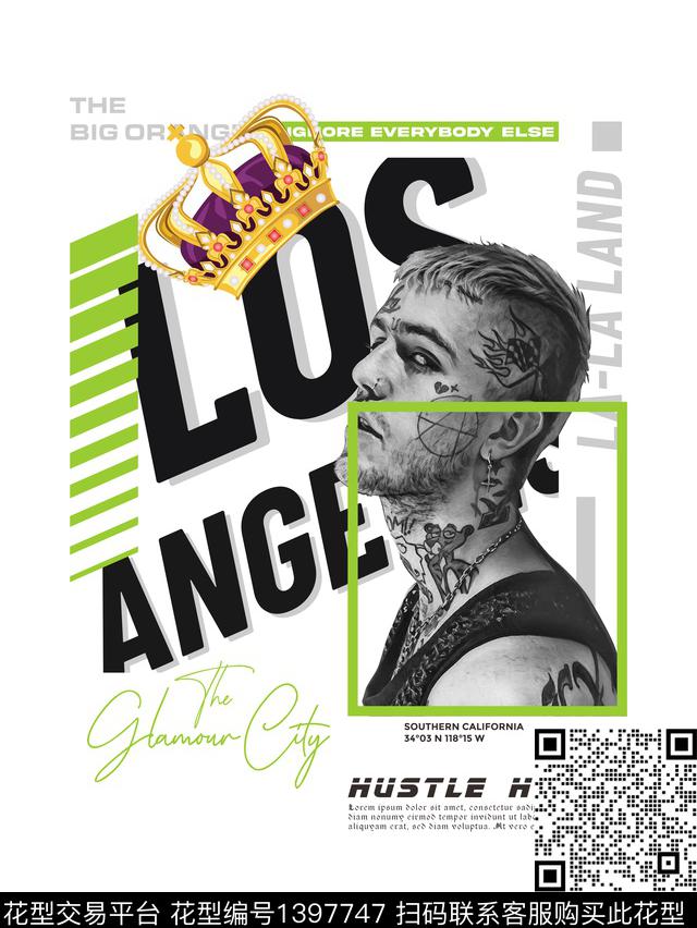 几何字母大牌风传统印花华亿平台下载（图片编号: 1397747） - 瓦栏（Walan）