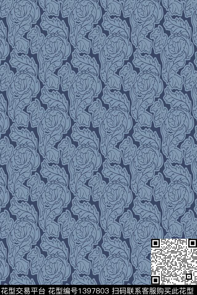 年轻女性清爽底花卉小碎花传统印花华亿平台下载（图片编号: 1397803） - 瓦栏（Walan）