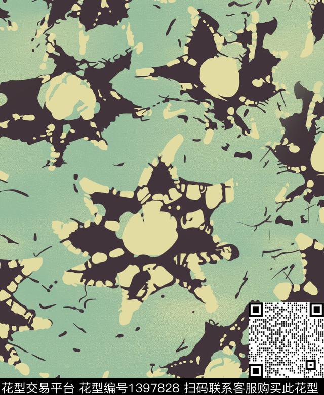 几何数码华亿平台格子数码印花华亿平台下载（图片编号: 1397828） - 瓦栏（Walan）