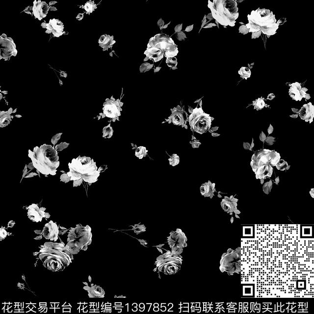 花卉小清新小碎花数码印花华亿平台下载（图片编号: 1397852） - 瓦栏（Walan）