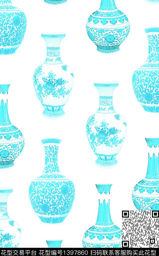 几何数码华亿平台大牌风数码印花华亿平台下载（图片编号: 1397860） - 瓦栏（Walan）