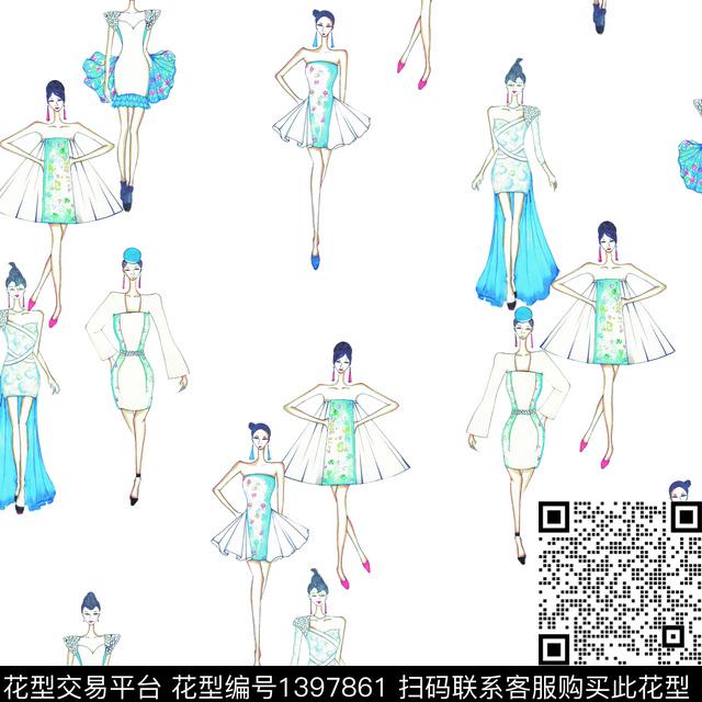 几何数码华亿平台大牌风数码印花华亿平台下载（图片编号: 1397861） - 瓦栏（Walan）