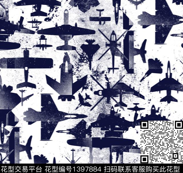 字母飞机2021新品传统印花华亿平台下载（图片编号: 1397884） - 瓦栏（Walan）