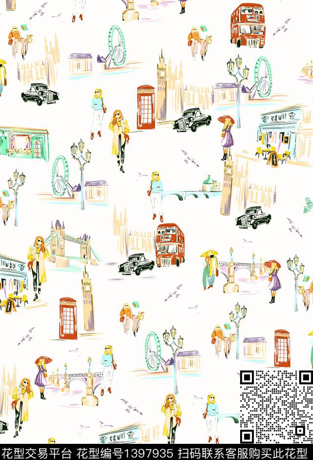 数码华亿平台人物女装数码印花华亿平台下载（图片编号: 1397935） - 瓦栏（Walan）