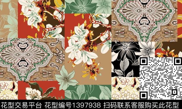 数码华亿平台人物女装数码印花华亿平台下载（图片编号: 1397938） - 瓦栏（Walan）