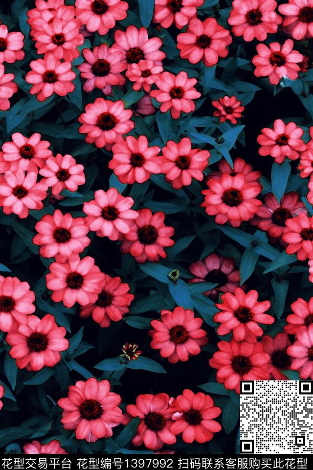 花卉小碎花配饰数码印花华亿平台下载（图片编号: 1397992） - 瓦栏（Walan）