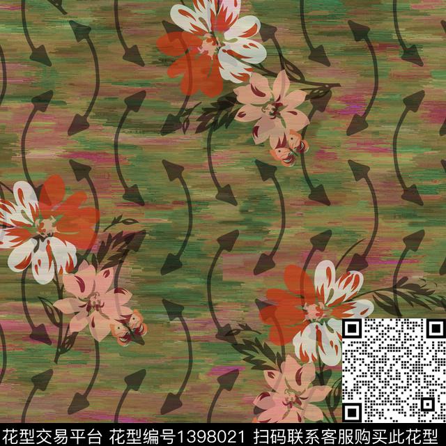 数码华亿平台绿植树叶花卉数码印花华亿平台下载（图片编号: 1398021） - 瓦栏（Walan）