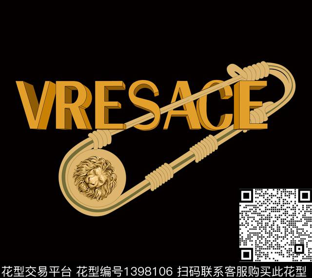 时尚定位花字母数码印花华亿平台下载（图片编号: 1398106） - 瓦栏（Walan）