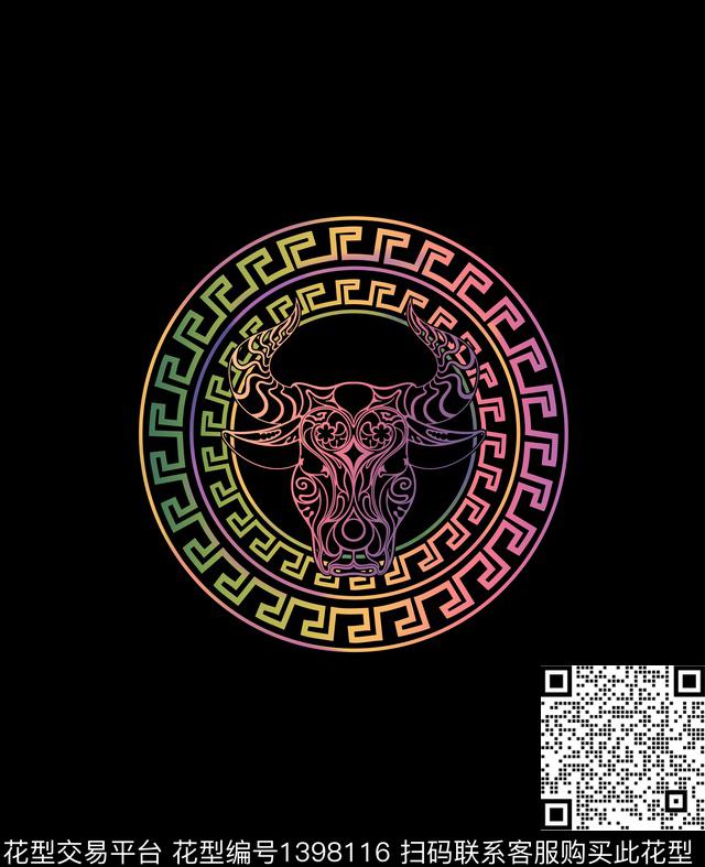 男装牛大牌风数码印花华亿平台下载（图片编号: 1398116） - 瓦栏（Walan）