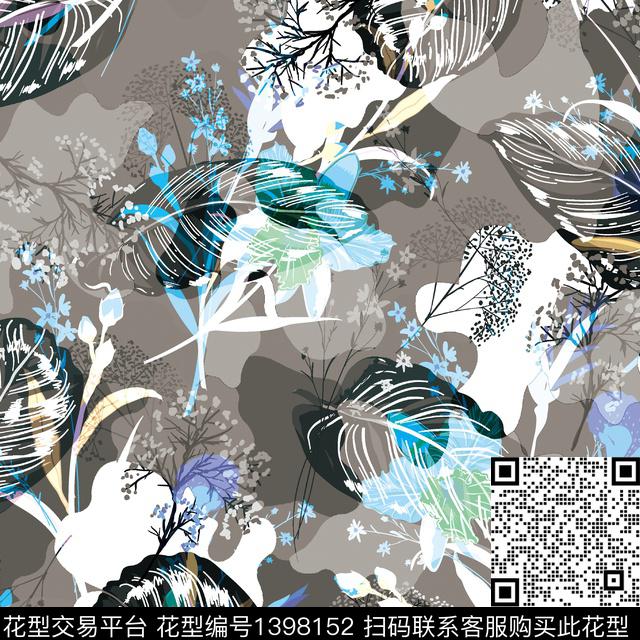 数码华亿平台扎染华亿平台女装数码印花华亿平台下载（图片编号: 1398152） - 瓦栏（Walan）