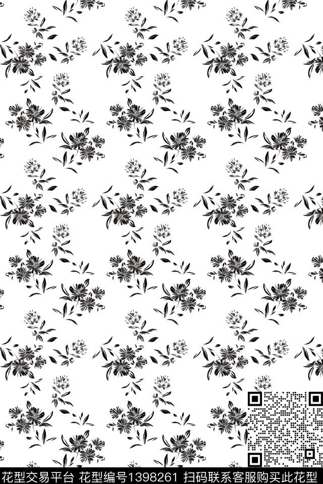 大牌风休闲小碎花数码印花华亿平台下载（图片编号: 1398261） - 瓦栏（Walan）