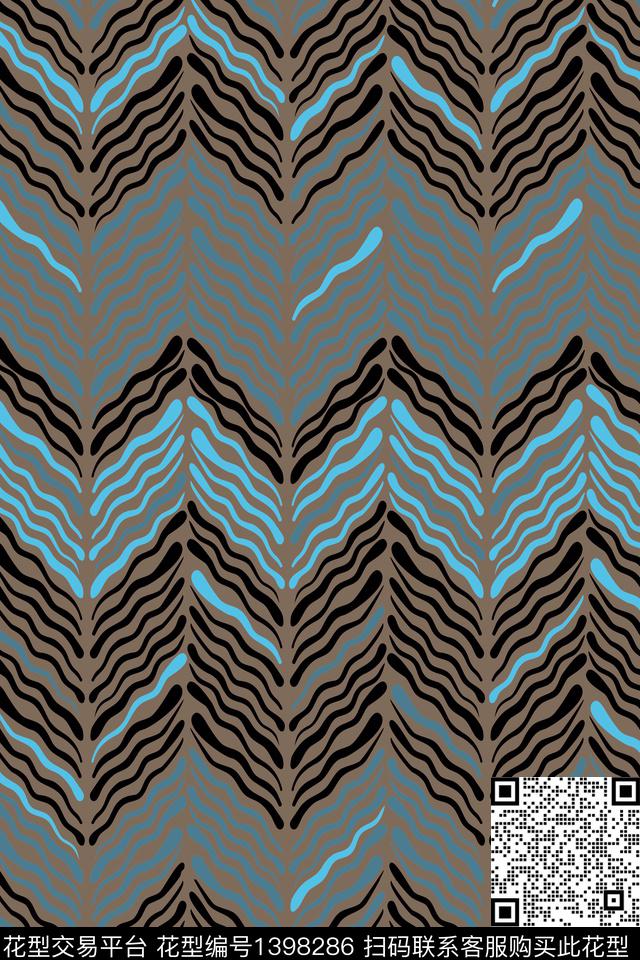 几何男装满版花大牌风传统印花华亿平台下载（图片编号: 1398286） - 瓦栏（Walan）