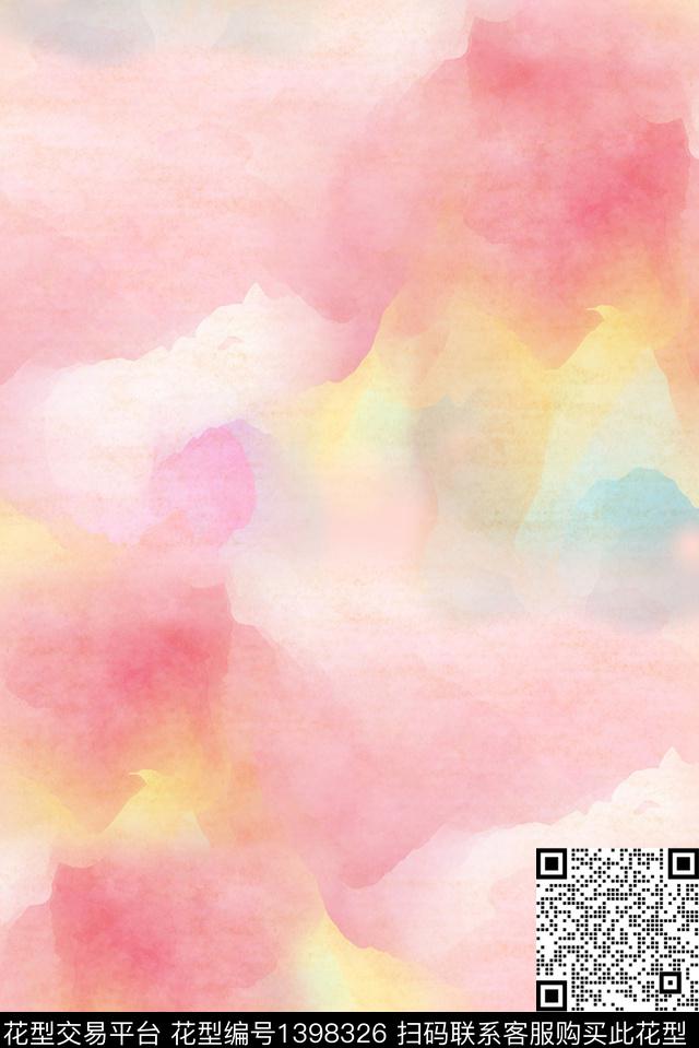 大牌风年轻女性抽象数码印花华亿平台下载（图片编号: 1398326） - 瓦栏（Walan）