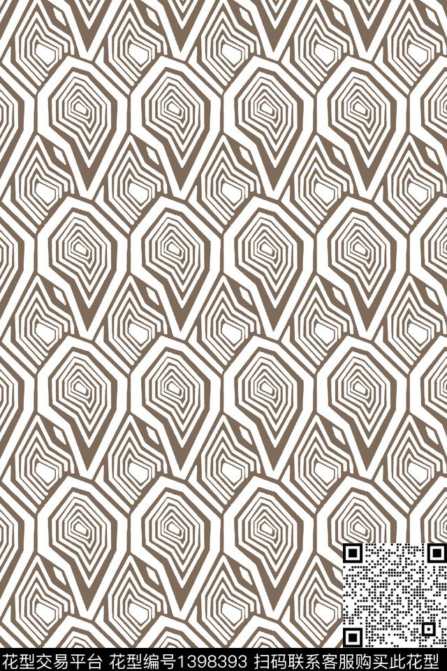 几何男装满版花衬衫传统印花华亿平台下载（图片编号: 1398393） - 瓦栏（Walan）