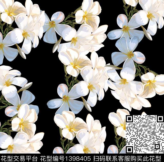 数码华亿平台扎染华亿平台花卉数码印花华亿平台下载（图片编号: 1398405） - 瓦栏（Walan）