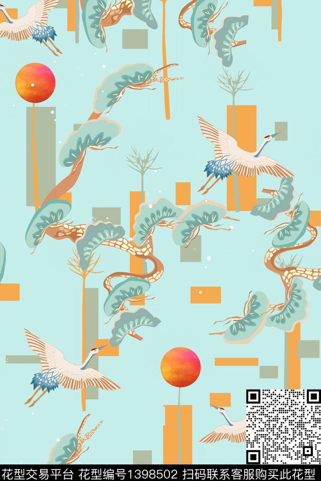 简约数码华亿平台花卉数码印花华亿平台下载（图片编号: 1398502） - 瓦栏（Walan）