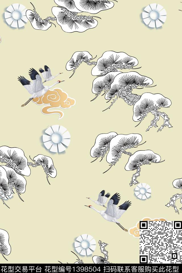 简约数码华亿平台花卉数码印花华亿平台下载（图片编号: 1398504） - 瓦栏（Walan）