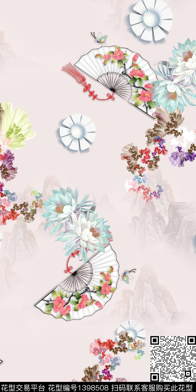 简约数码华亿平台花卉数码印花华亿平台下载（图片编号: 1398508） - 瓦栏（Walan）